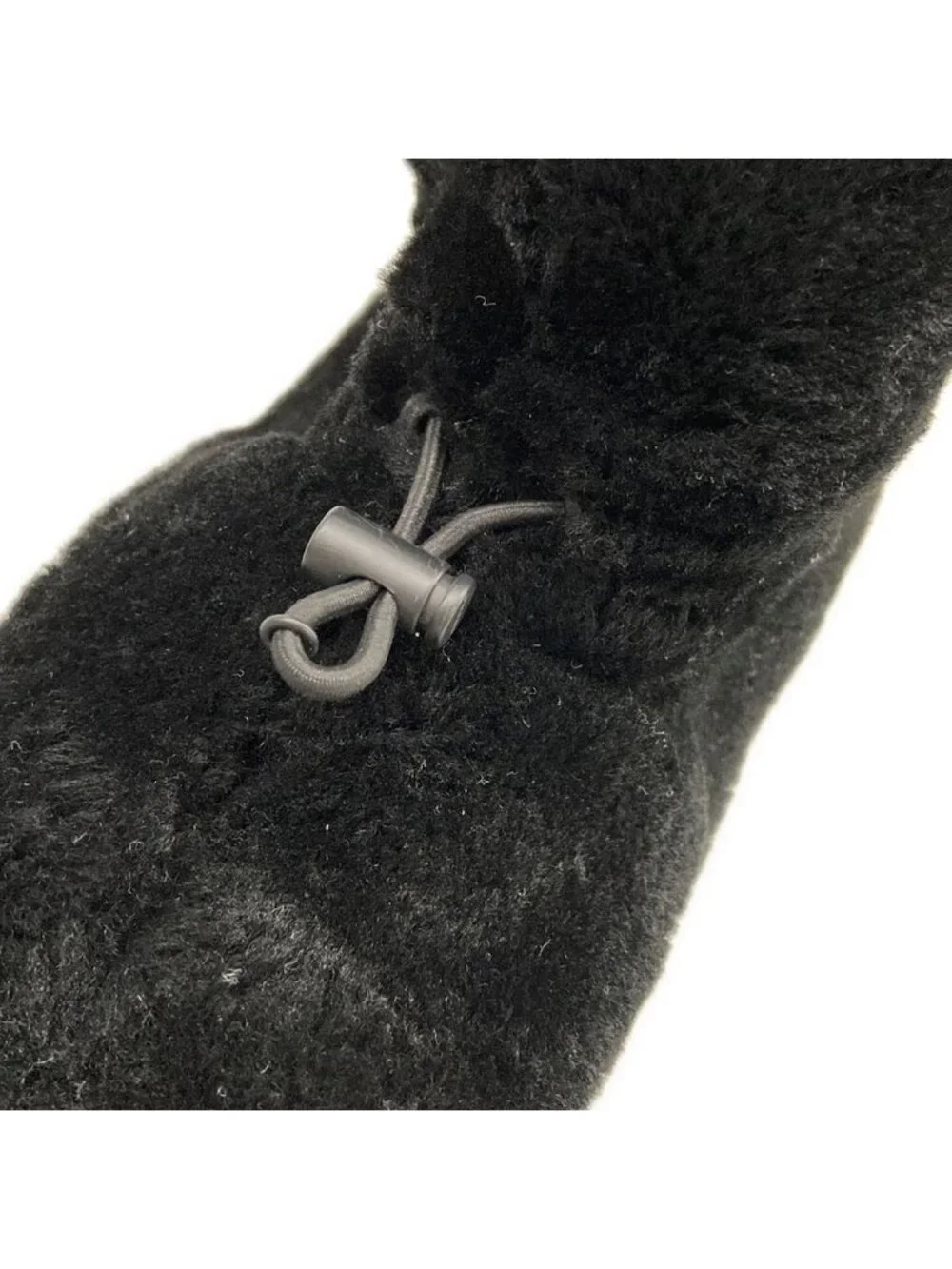 Prada Short Boots 40 Black Shearling
